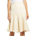 Rachel Parcell NWT Cream Embroidered Flounce Skirt Beige Swan Size Small NEW Photo 6