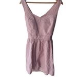 Lauren James  Red Seersucker Bow Back Dress Photo 3