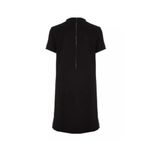 Alice + Olivia Seamed V-Neck Boxy Dress in Black Photo 4