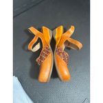 Spring Step L'Artiste by  Women Orange Leather Funky Artsy Boho Sandals 37 US 6.5 Photo 2
