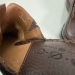 Born Concept BOC Women Size 6 Brown Leather Slip On Mule Clog Shoes Buckle Boho Photo 4