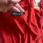 Pretty Little Thing Shape Red Slinky Ruched Mini Dress Photo 3