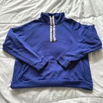 Nike Womens Size Small Top Sweatshirt Dry Therma Fleece Half Zip Pullover Blue Photo 0