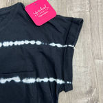 Isabel Maternity Black Cuff Short Sleeve Striped T Photo 2