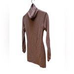 Atoir by Revolve The Baseline Mini Dress Coffee Mock Neck Cut Out Long Sleeves Brown Size 8 Photo 5