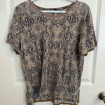 We The Free Free People  Snake Print T Shirt XS Photo 0