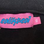 Edikted Women's Black Cutout Crewneck Long Sleeve Knit Crop Sweater Top Size XS Photo 3