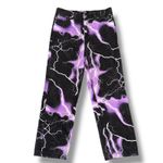Jaded London  Womens Black Purple Lightning Print Jeans W30 Photo 1