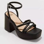 Wild Fable  Chunky Block High Heel Sandals Ankle Strap Memory Foam Size 11 NWT Photo 0