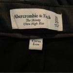 Abercrombie & Fitch Abercrombie Fitch Womens Pants Black Faux Leather Skinny High Rise Size 20 Photo 8
