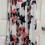 Floral Maxi‎ Dress Knot Sleeve Casual Summer Dress White Pink Size M Size M Photo 0