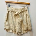 Aerie NWT Women's Shorts white cream paperbag size Small tie Photo 0
