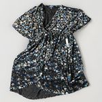 Modcloth NEW  Dramatic Depths Velvet Dress‎ 3XL Black Floral $119 Floral Batwing Photo 8