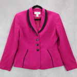 Saville Suit Petite Fuchsia 100% Wool Blazers Jackets Coats Business Formal 10P Purple Photo 0