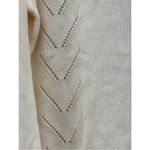 Lulus Lulu’s Cream Lightweight Knit Boatneck Pullover Long Sleeve Sweater NWT Small Photo 3