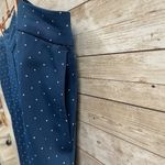 J. Jill Womens XL *READ Pants Wide Leg Pull On Comfort Blue AOP White Polka Dots Photo 1