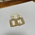 Francesca's NWT Francesca’s Gold Tone Pierced Dangle Drop Earrings $20 MSRP Photo 1