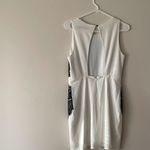 Ark & Co. White Cocktail Open Back Mini Dress With Black Lace Detail Size… Photo 5