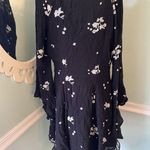 Free People OB456149S Black/White Jasmine Embroidery Kimono Fit/Flare Dress $148 Photo 4
