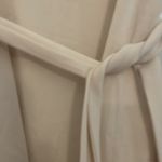 EXPRESS Cream blouse with tie / belt size L Photo 2