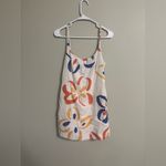Rebecca Taylor  Fame White Floral Linen Blend Sleeveless Romper Size 4 Small Photo 1