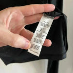 frame denim FRAME Women's Cropped Long Sleeve Rhinestone Top Size Small Color Black Photo 4