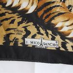 J Mico Sancho Paris Cheetah Print Tiger Scarf Black Photo 8