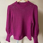 Pistola Gabbie wild orchid puff sleeve chunky knit sweater Photo 3