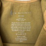Free People NEW!  HAPPINESS RUNS SQUARE NECK Ribbed Crop Top XS/S Gold Green Tan Photo 4