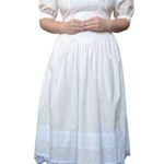 Gunne Sax Vintage  White Lace Midi Dress Jessica McClintok 90s Lace Victorian 8 Photo 1