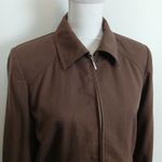 Vintage Focus 2000 Bomber Jacket Women 8 Utility Workwear Retro Streetwear Urban Brown Photo 1