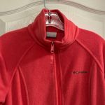 Columbia Sportswear Women Fleece Full Zip Jacket Coral Pink Size M Photo 2