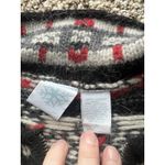 Snowflake Women's S Nordic Fair Isle Lambswool Angora Jacket Cardigan Sweater Black Photo 1