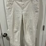 Jones New York Jeans City Cuffed Capri White Jeans Size 14 Photo 0