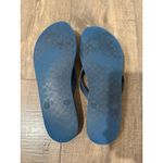 Coach  Women Flip‎ Flops Sandals Blue Green Chevron Logo Size 9-10 Beach Vacation Photo 1