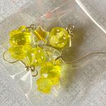 Handmade Kawaii y2k cat Kitty star dice dangle earrings💕✌️✨ Photo 2