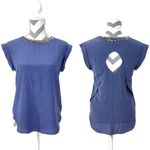 Rebecca Taylor NWT -  Silk Twilight Embellished Top - Size 2 Photo 1