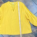 Old Navy Women’s Linen V-neck Daisy Bee in a Bonnet Blouse XXL Photo 2