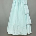 Vintage Gunne Sax Jessica McClintock Dress Prom 80s Lace Size 3/4 Strapless Gown Blue Photo 4