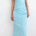 Paris Georgia Kaya Ruched Formal Maxi Dress Blue Photo 1