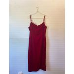 Antonio Melani Pixie Red Velvet Cowl Midi Dress Photo 1