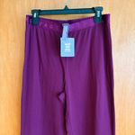 Savage X Fenty Lounge Pants Womens L Large Purple Ribbed Knit Sleepwear NWT Photo 3