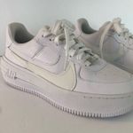 Nike NWOT  Triple White Air Force One Platform Sneakers Photo 10
