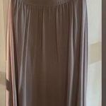 Tan Maxi Skirt Lightweight Material Elastic Waistband Purple Size M Photo 0