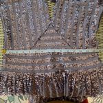 Anthropologie ‎ Purple Sequin Open Back Long Sleeve Dress 6 holiday occasion Photo 11