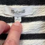 Madewell Women's Striped Context Hoodie Cream/Black Size S Photo 4