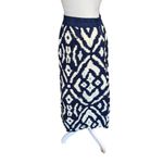 Angie  women's size medium maxi skirt, blue and white design Photo 2