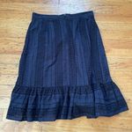 Loft Navy Eyelet Skirt Size 6 Photo 4