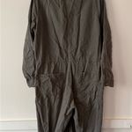 Outerknown Organic Cotton & Linen Cotton Utility Craftsman Suit Jumpsuit SZ L Green Size L Photo 3