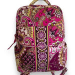 Vera Bradley  Very Berry Paisley Small Backpack Bag Plum & Pink Retired‎ 12" X 9" Photo 0